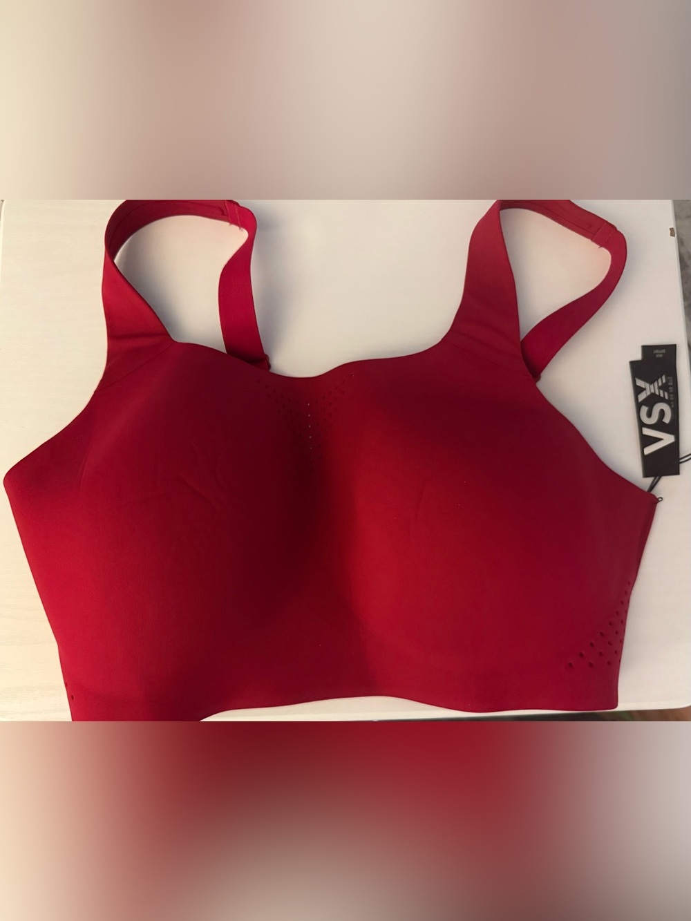 VSX Red Seamless Wireless Sports Bra